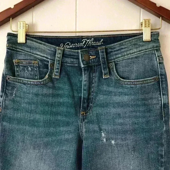 Universal Thread High Rise Straight Jeans Size 00/24R - Picture 3 of 8